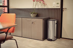 Basurero Tramontina Octos de acero inoxidable con cubo extraíble y pedal, 20 L