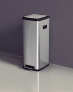Basurero Tramontina Octos de acero inoxidable con cubo extraíble y pedal, 20 L