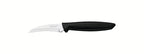 Cuchillo pelador mondador Tramontina Plenus con hojas de acero inoxidable y mango de polipropileno negro, 7,6 cm (3 pulgadas)