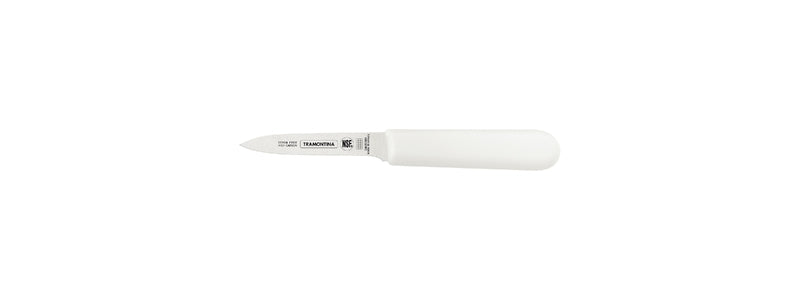 Cuchillo mondador para verduras Tramontina Master con hoja de acero inoxidable y mango de polipropileno blanco de 7,6 cm (3 pulgadas)
