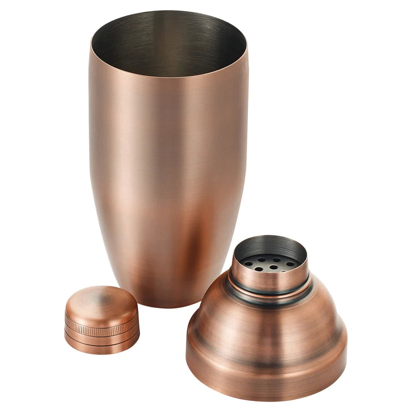 Coctelera After5 de 710 ml, juego de 3 piezas, cobre antiguo